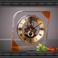 New Design Crystal Glass Clock Craft for Gift